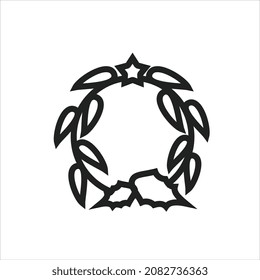 Greetings outline icon vector illustrations
