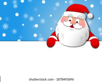 Greetings from vector Santa Claus