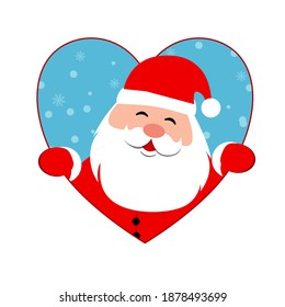 Greetings from vector Santa Claus