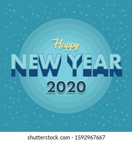A greetings to welcome the new year 2020