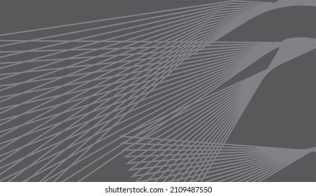 Greey and White Psychedelic Linear Wavy Backgrounds
