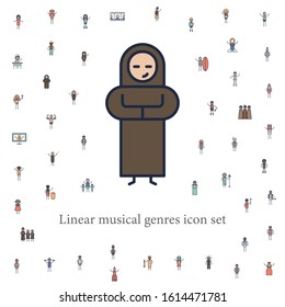 gregorian musician icon. musical genres icons universal set for web and mobile