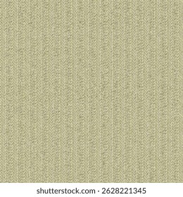 tecido de linho Greige com listras sutis. Material têxtil para vestuário, cortinas, toalhas de mesa, coberturas e muito mais. Fundo de textura tecida. Vetor sem emenda.