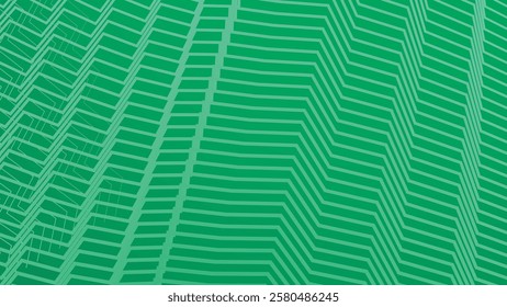 Gren line zig zag pattern background for fabric style or presentation