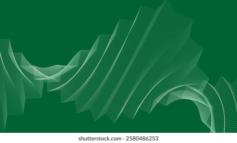 Gren line zig zag pattern background for fabric style or presentation