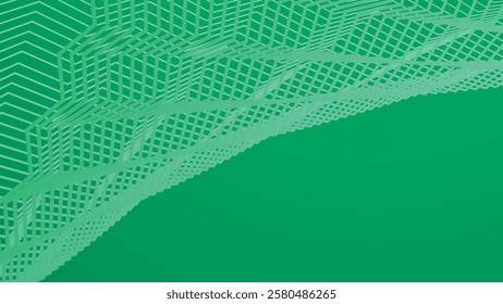 Gren line zig zag pattern background for fabric style or presentation