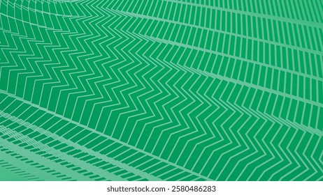 Gren line zig zag pattern background for fabric style or presentation