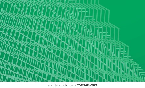 Gren line zig zag pattern background for fabric style or presentation