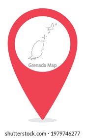 Mapa de Granada en el icono de ubicación .