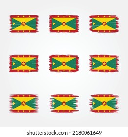 Grenada Flag Brush Collection. National Flag