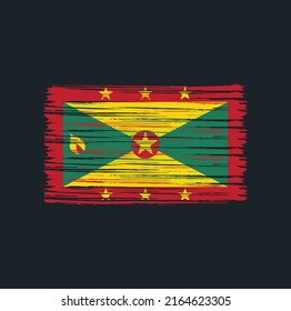 Grenada Flag Brush. National Flag