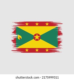 Grenada Flag Brush. Nationalflagge