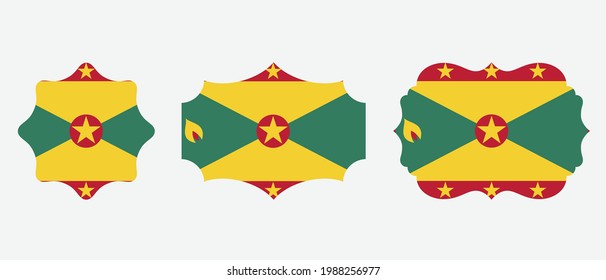 Grenada flag. flat icon symbol vector illustration