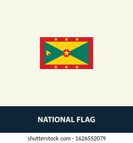 Grenada Flag Illustration Single Design Vector EPS 10