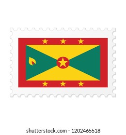 Grenada flag on white background vector image