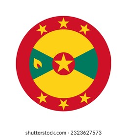 Grenada flag simple illustration for independence day or election