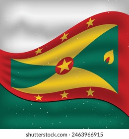 Grenada Flag Vector Design Template