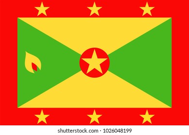 Grenada Flag Vector Icon - Illustration