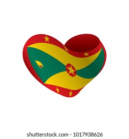 Grenada flag, vector illustration