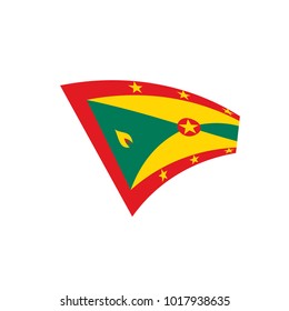 Grenada flag, vector illustration