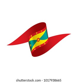 Grenada flag, vector illustration