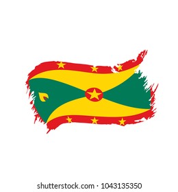 Grenada flag, vector illustration
