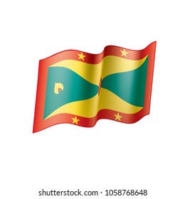 Grenada flag, vector illustration