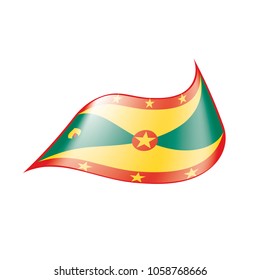 Grenada flag, vector illustration