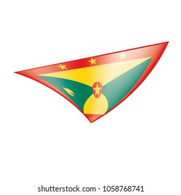 Grenada flag, vector illustration