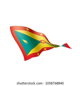 Grenada flag, vector illustration