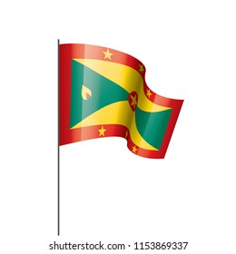 Grenada flag, vector illustration on a white background