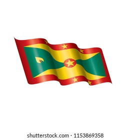 Grenada flag, vector illustration on a white background
