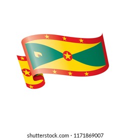 Grenada flag, vector illustration on a white background