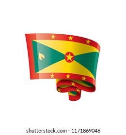 Grenada flag, vector illustration on a white background