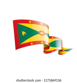 Grenada flag, vector illustration on a white background