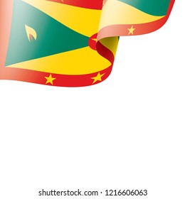 Grenada flag, vector illustration on a white background