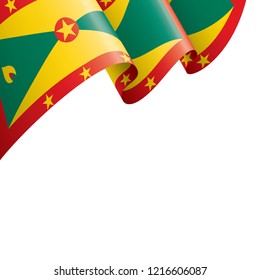 Grenada flag, vector illustration on a white background