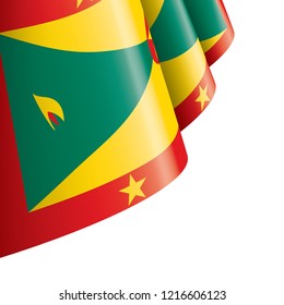 Grenada flag, vector illustration on a white background