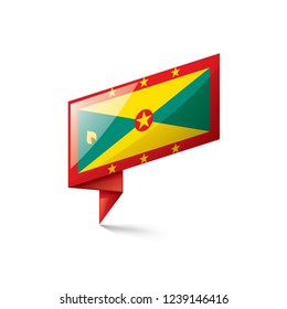 Grenada flag, vector illustration on a white background