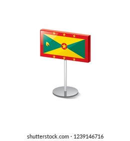 Grenada flag, vector illustration on a white background