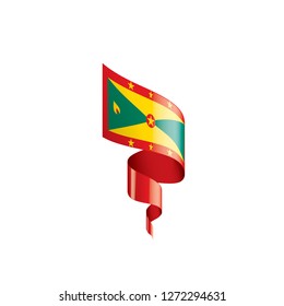 Grenada flag, vector illustration on a white background