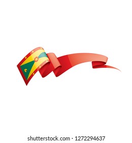 Grenada flag, vector illustration on a white background