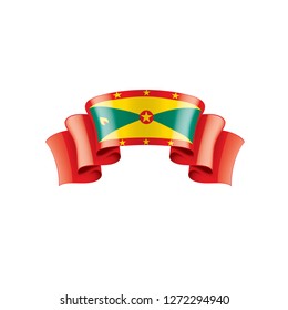 Grenada flag, vector illustration on a white background