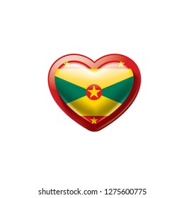 Grenada flag, vector illustration on a white background