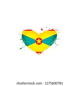 Grenada flag, vector illustration on a white background