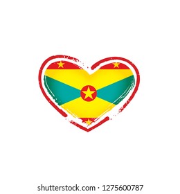 Grenada flag, vector illustration on a white background