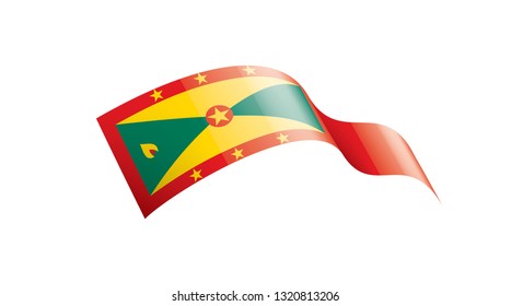 Grenada flag, vector illustration on a white background