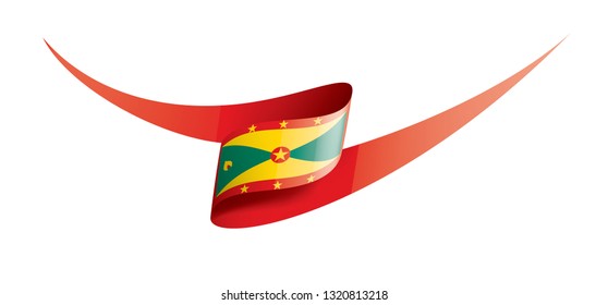 Grenada flag, vector illustration on a white background