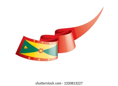 Grenada flag, vector illustration on a white background