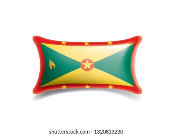 Grenada flag, vector illustration on a white background